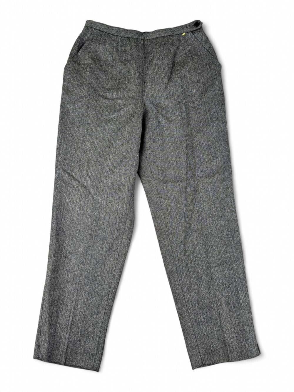 David N. Wool Cropped Ankle Pants Gray Size 12P